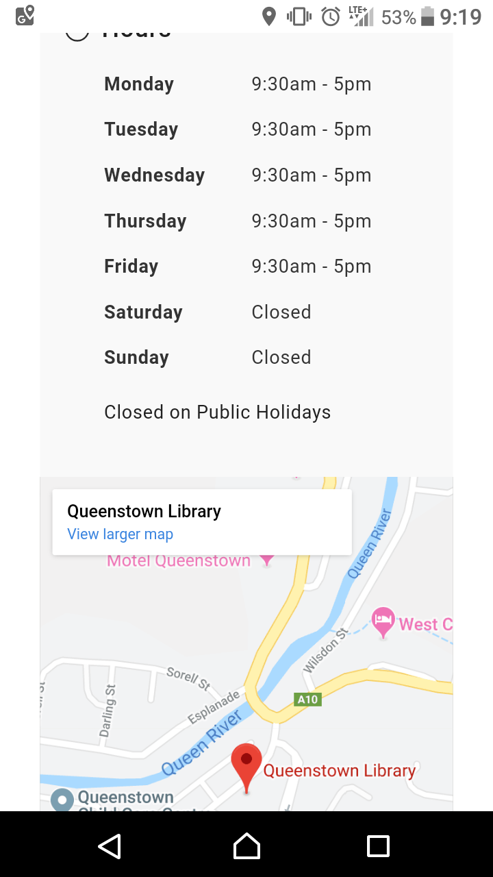 Queenstown Library | 9-13 Driffield St, Queenstown TAS 7467, Australia | Phone: (03) 6495 1530