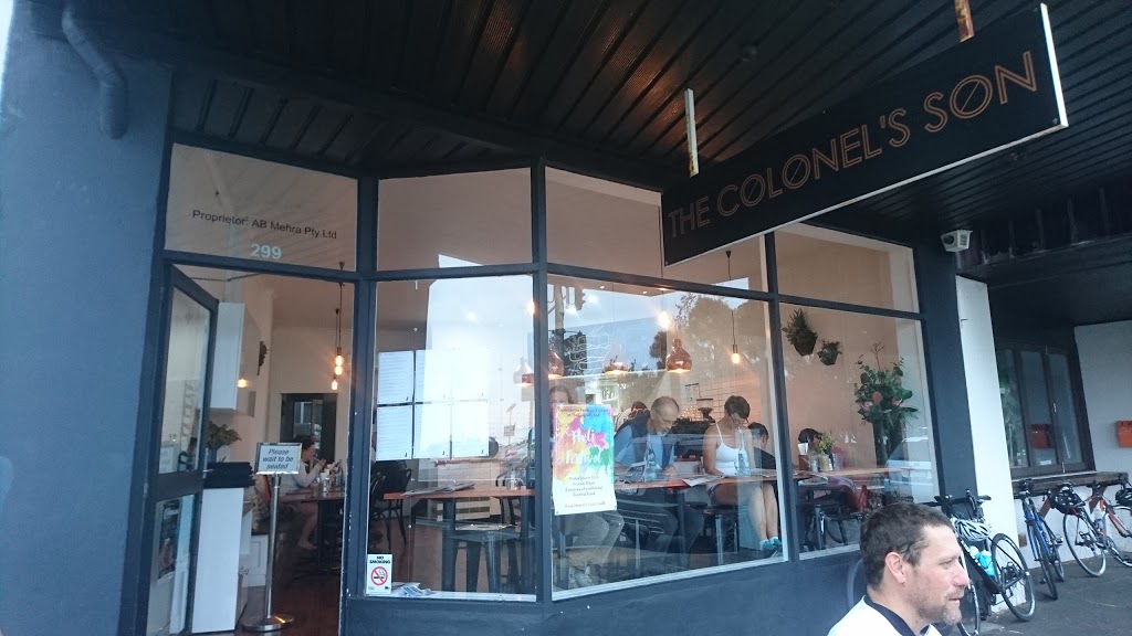 The Colonels Son | cafe | 299 Beach Rd, Black Rock VIC 3193, Australia | 0395890481 OR +61 3 9589 0481