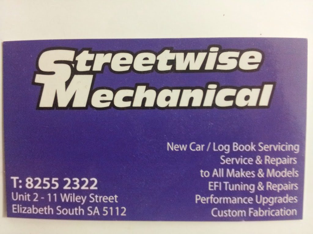 Streetwise Mechanical Repairs | 2/11 Wiley St, Elizabeth South SA 5112, Australia | Phone: (08) 8255 2322