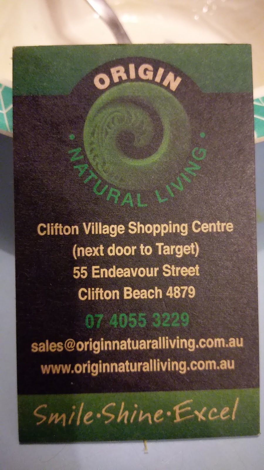 Origin Natural Living | store | Clifton Village Shipping Centre, 55 Endeavour St, Clifton Beach QLD 4879, Australia | 0740553229 OR +61 7 4055 3229