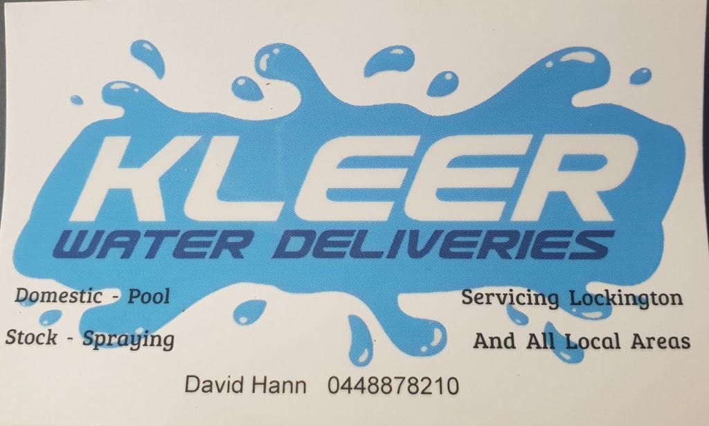 Kleer Water Deliveries |  | Vise Rd, Lockington VIC 3563, Australia | 0448878210 OR +61 448 878 210