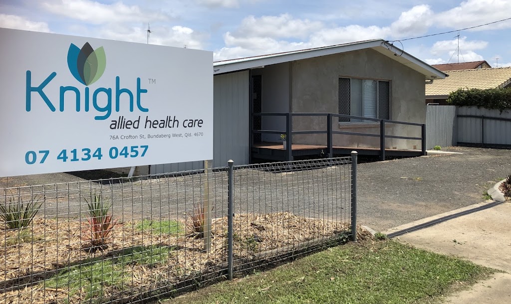 KNIGHT ALLIED HEALTH CARE | 76A Crofton St, Bundaberg West QLD 4670, Australia | Phone: (07) 4134 0457