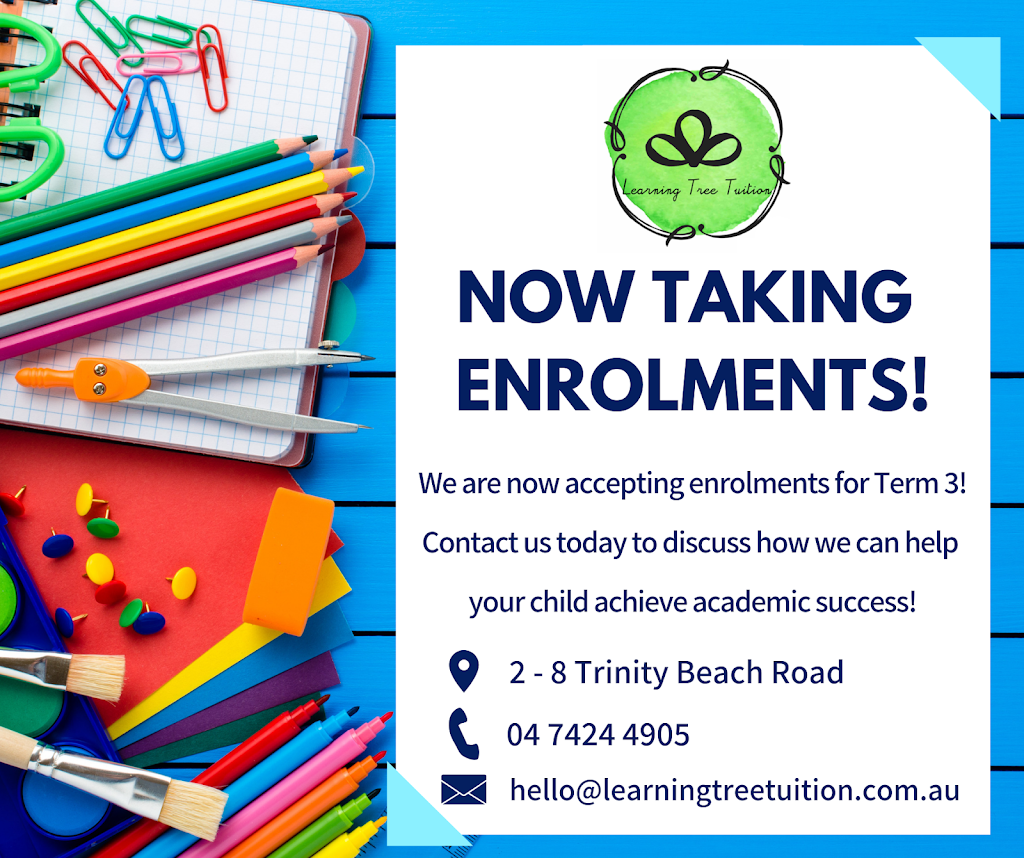 Learning Tree Tuition | F7/2-8 Trinity Beach Rd, Trinity Beach QLD 4879, Australia | Phone: 0474 244 905