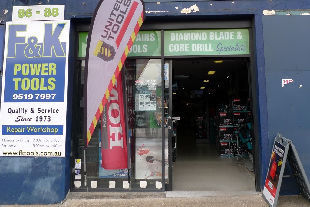 F & K Power Tools | 86-88 Parramatta Rd, Stanmore NSW 2048, Australia | Phone: (02) 9519 7997