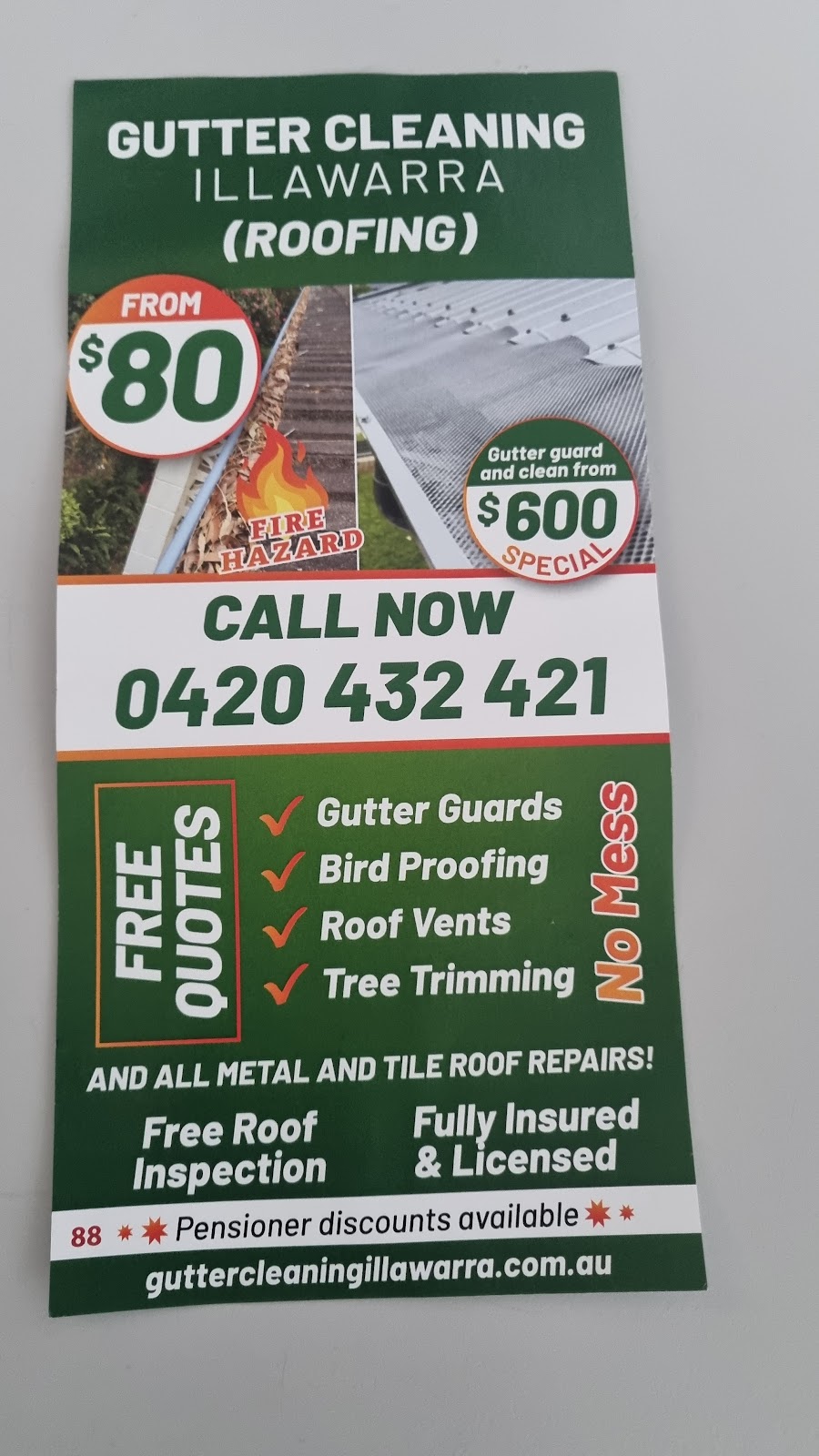 Gutter Cleaning Illawarra | 440 W Dapto Rd, Dapto NSW 2530, Australia | Phone: 0420 432 421
