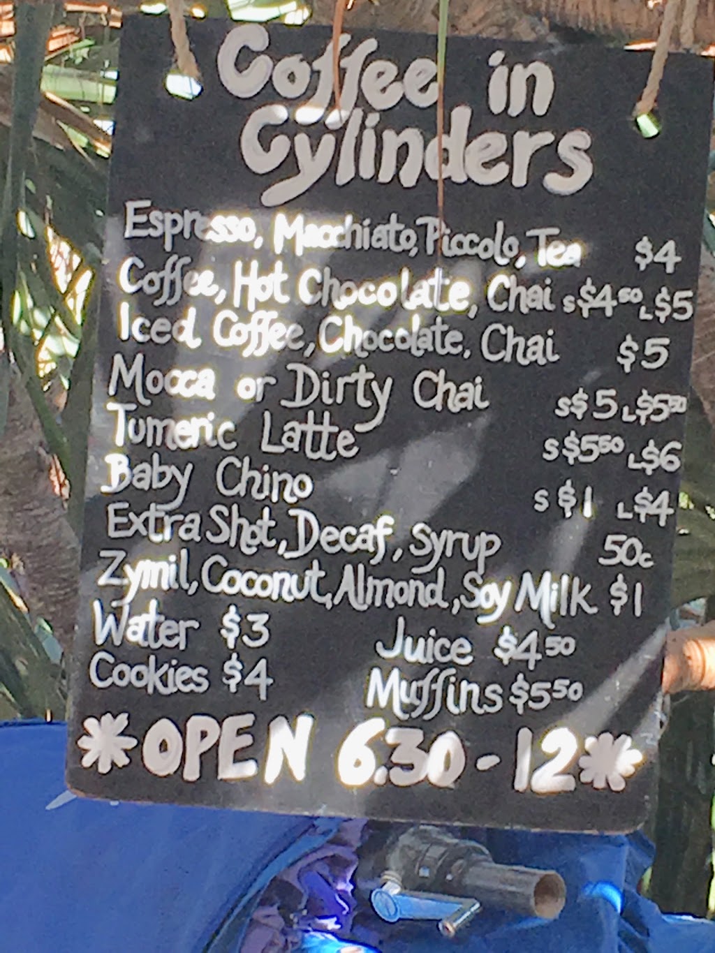 Coffee in Cylinders | Cylinder Beach Caravan Park, 130 E Coast Rd, Point Lookout QLD 4183, Australia