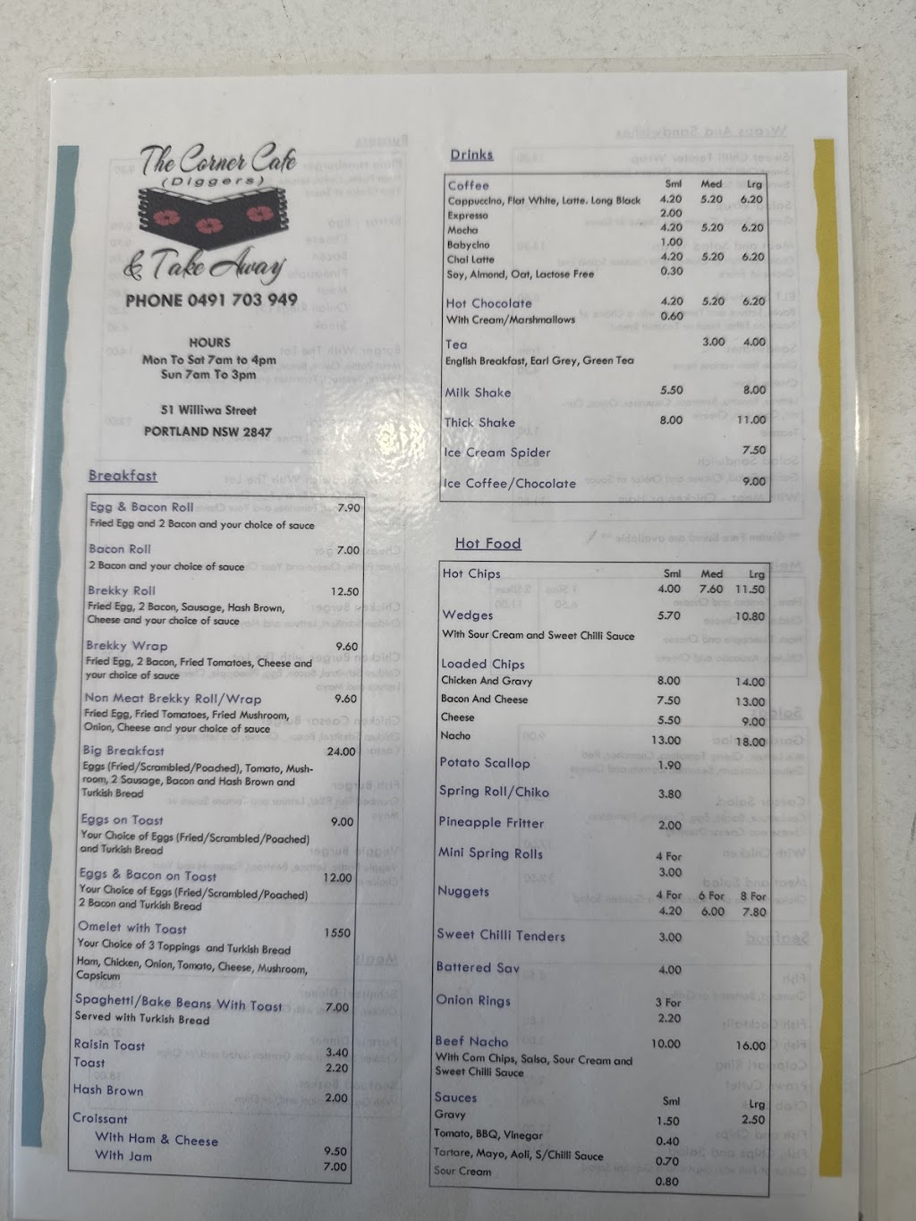 Corner Cafe & Takeaway | 51 Williwa St, Portland NSW 2847, Australia | Phone: 0491 703 949 Corner Cafe & Takeaway | 51 Williwa St, Portland NSW 2847, Australia | Phone: 0491 703 949