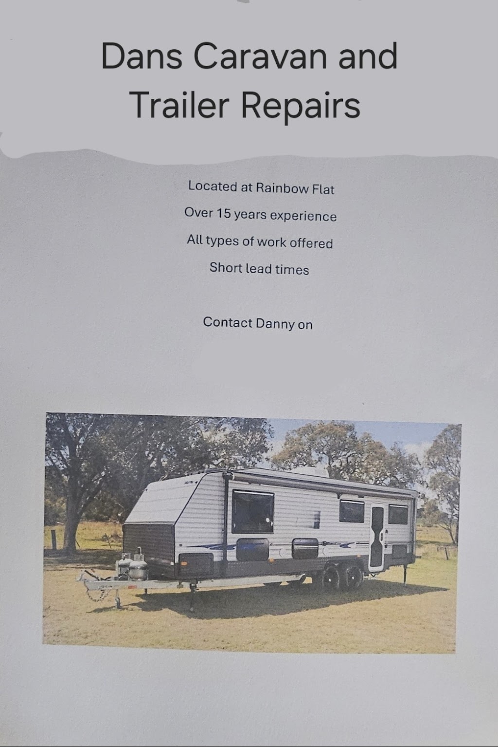 Dans Caravan and Trailer Repairs | 1959 The Lakes Way, Rainbow Flat NSW 2430, Australia | Phone: 0432 722 302