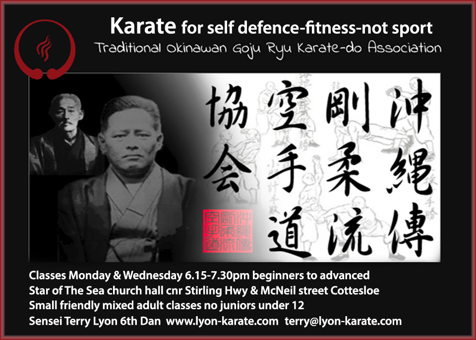 Karate Okinawan GoJu Ryu | health | Star of the Sea Church Hall Corner McNeil and, Stirling Hwy, Cottesloe WA 6011, Australia | 0408907312 OR +61 408 907 312