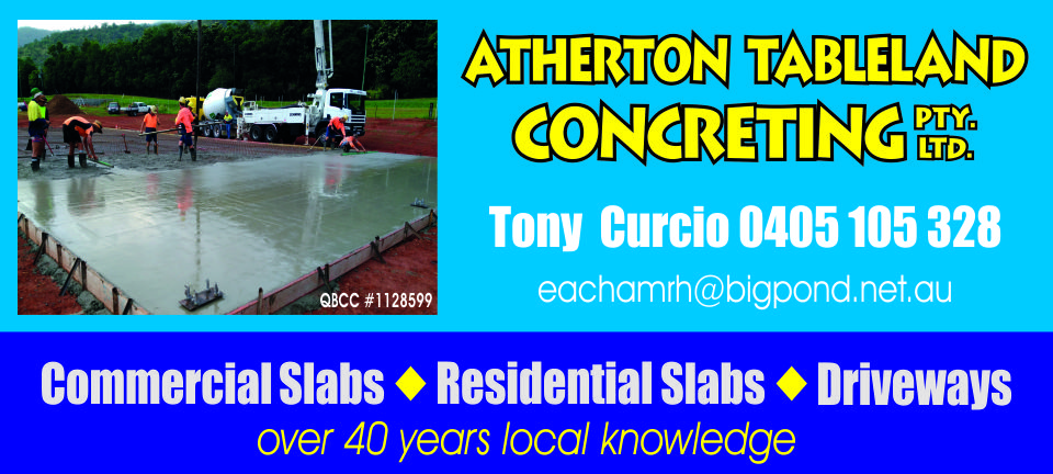 Atherton Tableland Concreting | general contractor | 4018 Gillies Range Rd, Yungaburra QLD 4884, Australia | 0405105328 OR +61 405 105 328