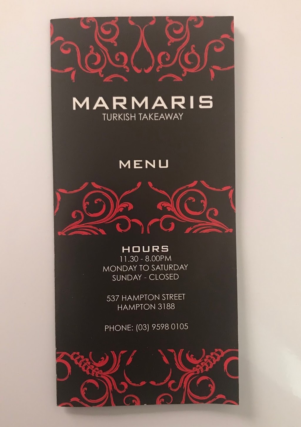 Marmaris Turkish Takeaway | restaurant | 537 Hampton St, Hampton VIC 3188, Australia | 0395980105 OR +61 3 9598 0105