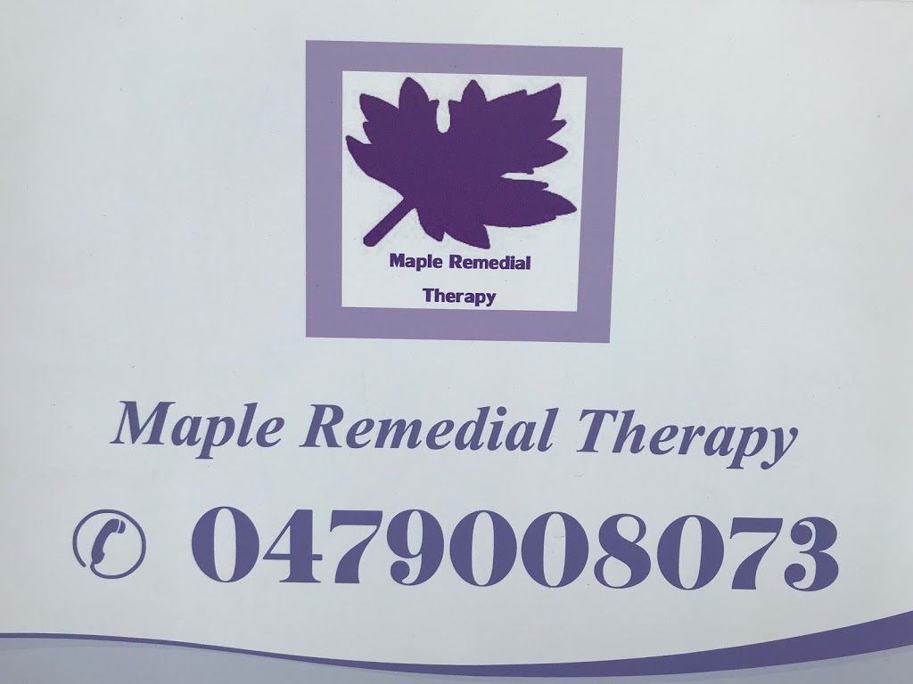 Maple Remedial Therapy | 7 Wilson Ct, Capalaba QLD 4157, Australia | Phone: 0479 008 073