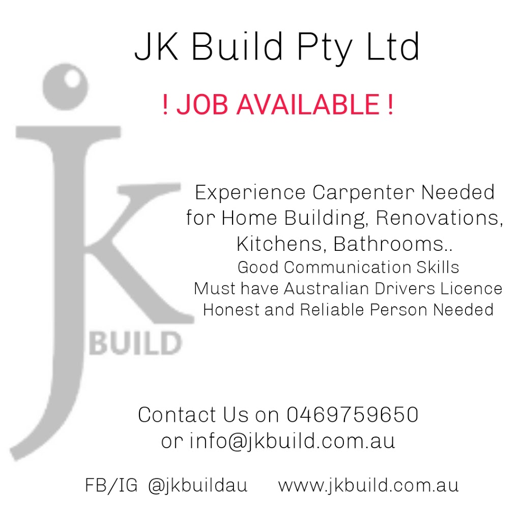 JK Build Pty Ltd | home goods store | 7/13 Swaffham Rd, Minto NSW 2566, Australia | 0469759650 OR +61 469 759 650