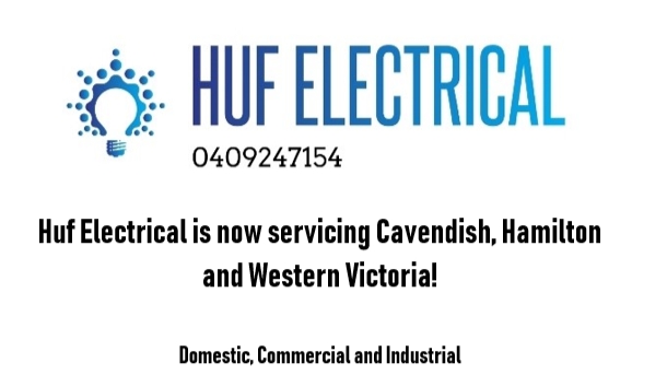 Huf Electrical | 10016 Natimuk-Hamilton Rd, Cavendish VIC 3314, Australia | Phone: 0409 247 154