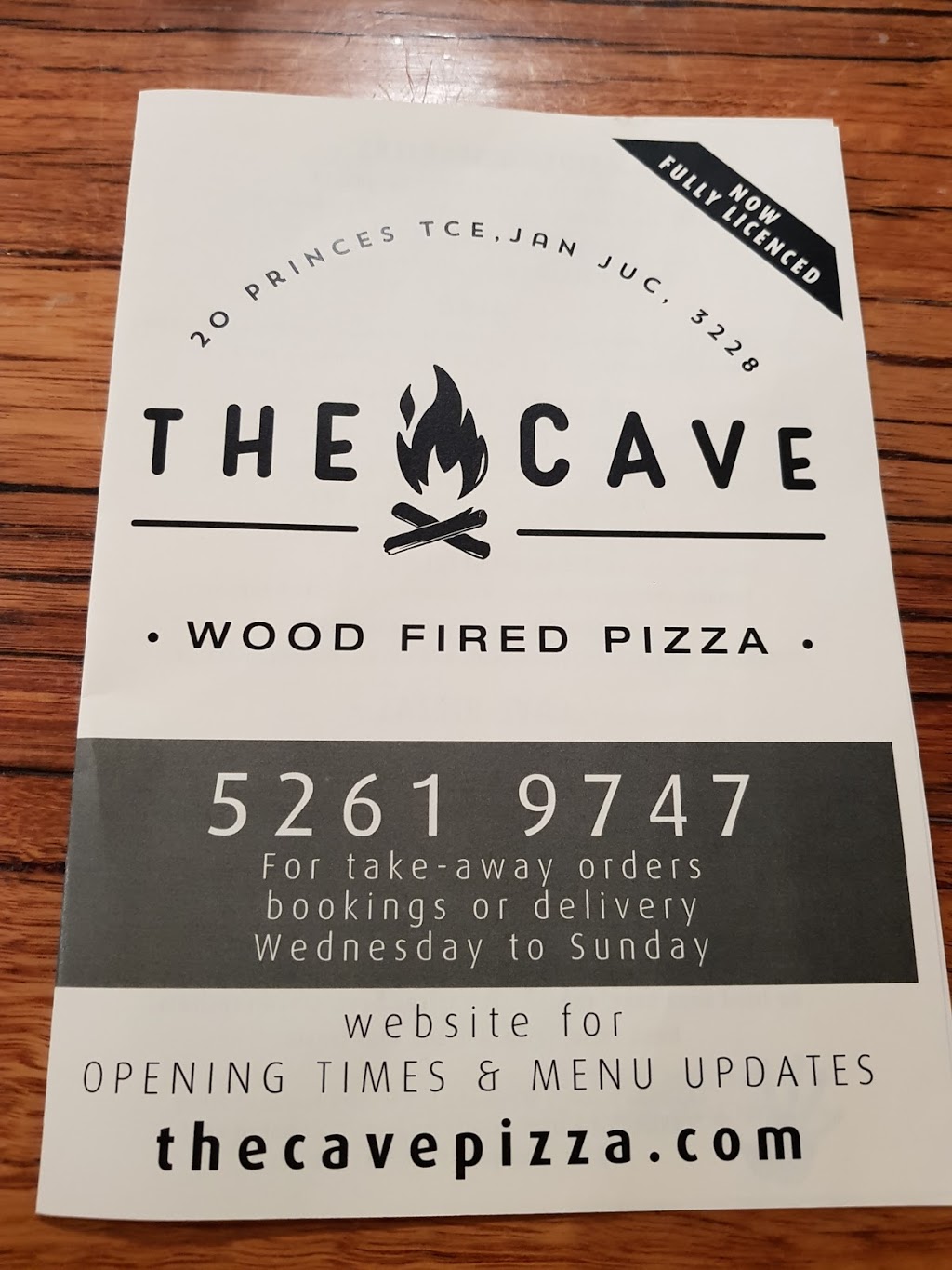 The Cave Wood Fired Pizza | restaurant | 18/20 Princes Terrace, Jan Juc VIC 3228, Australia | 0352619747 OR +61 3 5261 9747