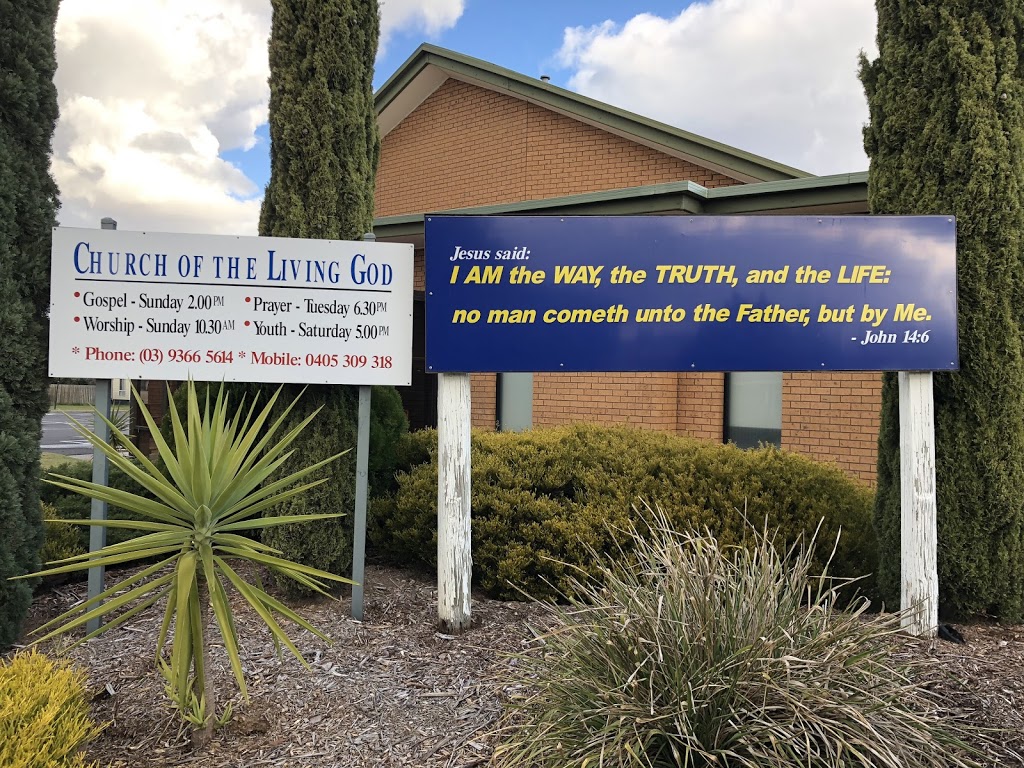 Church of the Living God | church | 24 Packard St, Keilor Downs VIC 3038, Australia | 0393665614 OR +61 3 9366 5614