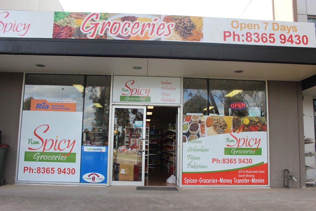 New Spicy Groceries | store | 3/314 McDonalds Rd, South Morang VIC 3752, Australia | 0383659430 OR +61 3 8365 9430