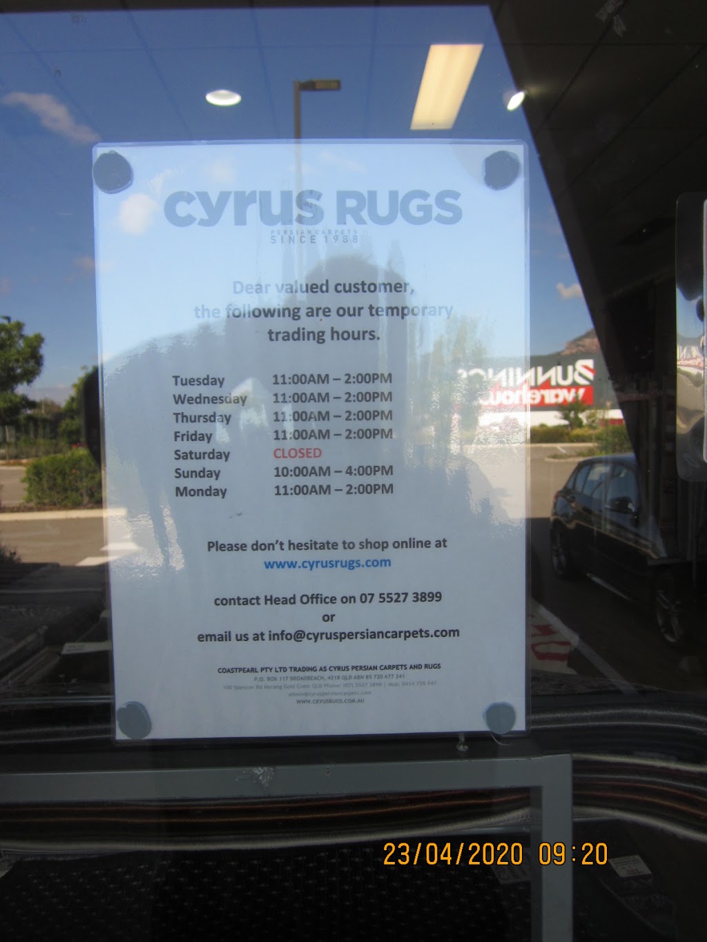 Cyrus Rugs | 5/17 Darcy Drive Fairfield Homemaker Centre, Idalia QLD 4811, Australia | Phone: (07) 4426 7301
