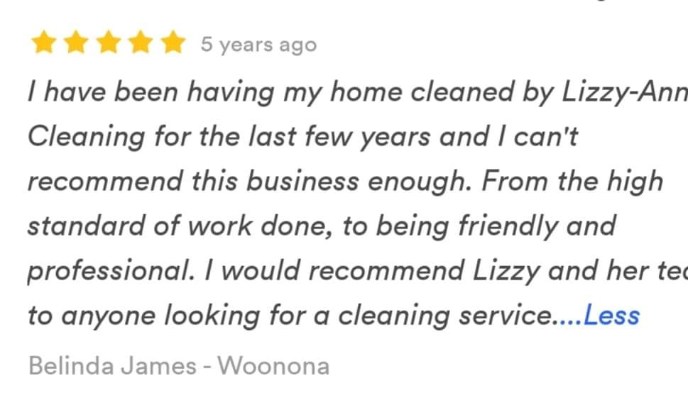 Lizzy-Annes Cleaning Services | 68 Kode Rd, Carmoo QLD 4852, Australia | Phone: 0405 429 030