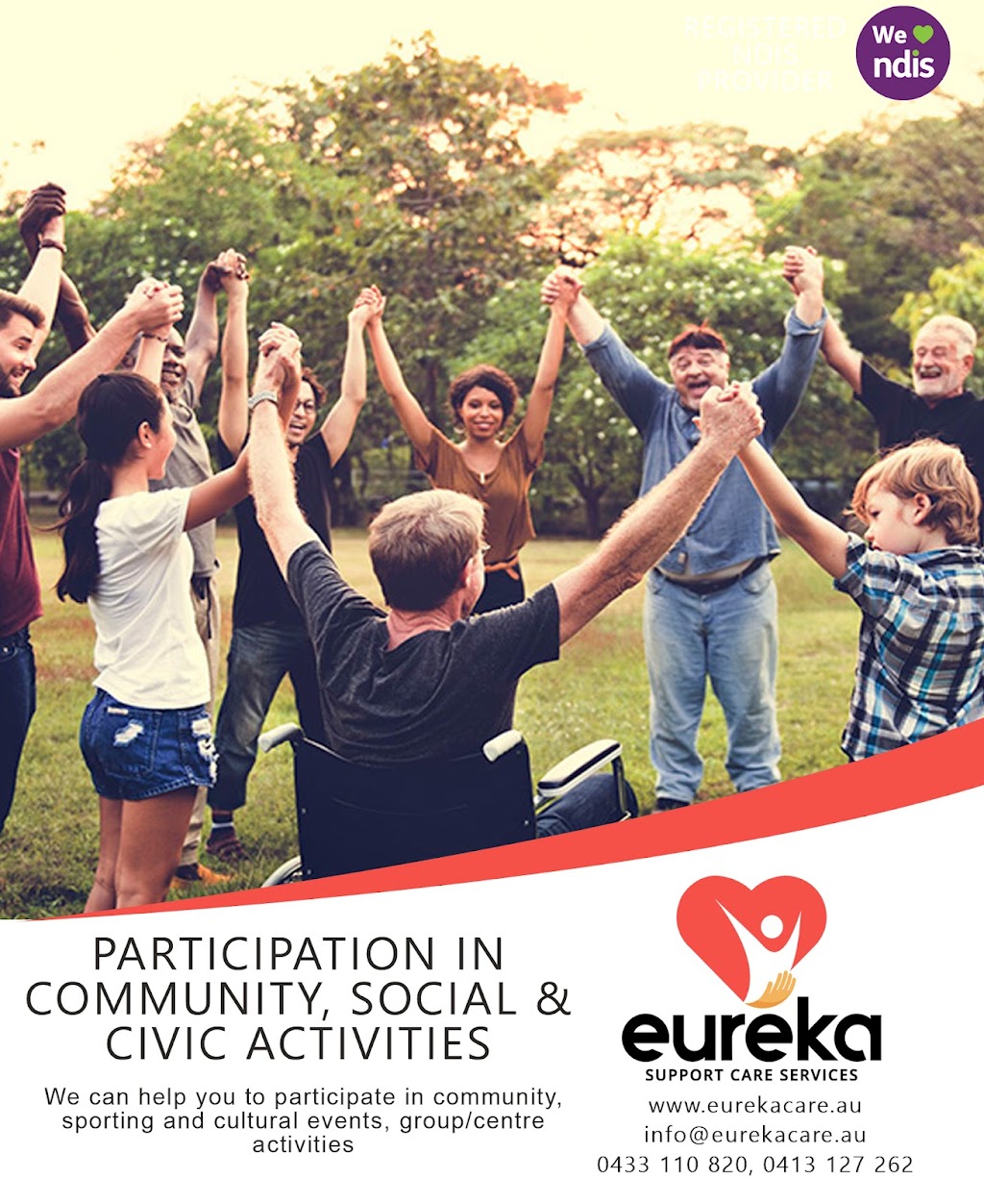 Eureka Support Care Services | 40 Thurling Parade, Lucas VIC 3350, Australia | Phone: 0422 040 627