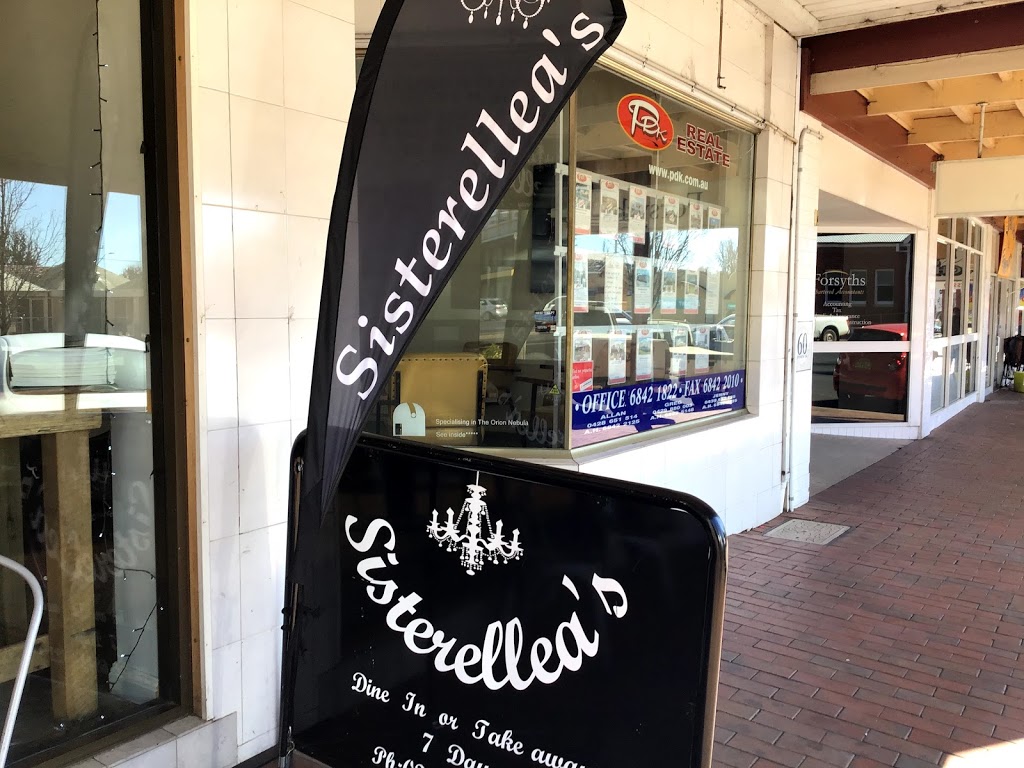 Sisterelleas Cafe | cafe | 56 John St, Coonabarabran NSW 2357, Australia | 0268422822 OR +61 2 6842 2822