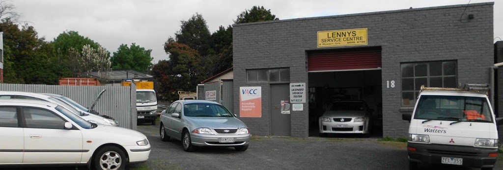 Lennys Service Centre | 18 Rowern Ct, Box Hill North VIC 3129, Australia | Phone: (03) 9898 8786