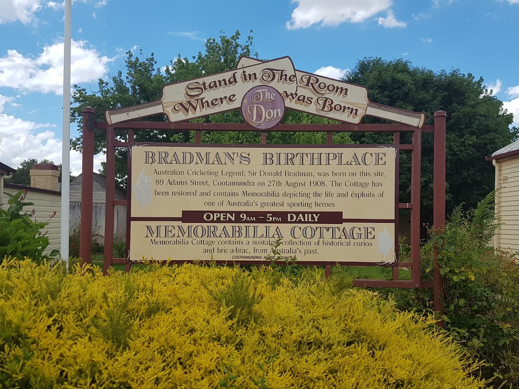 Bradmans Birthplace | 89 Adams St, Cootamundra NSW 2590, Australia | Phone: 1300 459 689