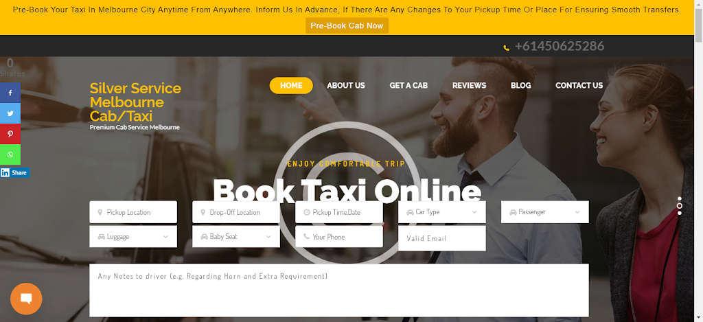 Silver Service Melbourne Cab | Taxi | Hillside VIC 3037, Australia | Phone: 0450 625 286