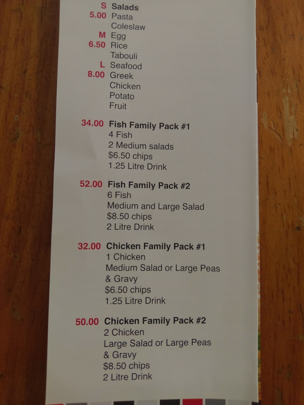 Fairview Chicken & Seafood | 325 Hancock Rd, Fairview Park SA 5126, Australia | Phone: (08) 8251 3322