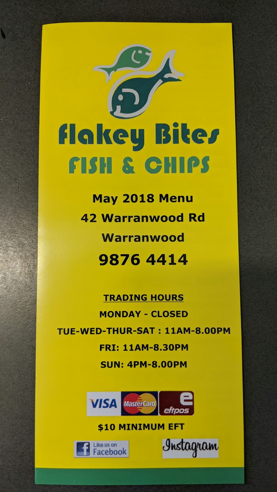 Flakey Bites Warranwood | 2/42 Warranwood Rd, Warranwood VIC 3134, Australia | Phone: (03) 9876 4414