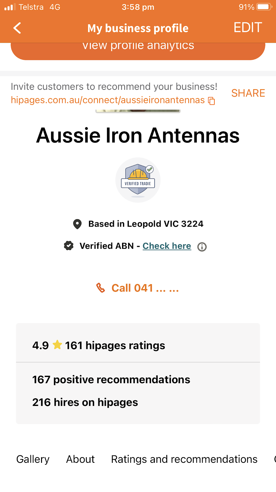 Aussie Iron Antennas | 68/140 Alexander Ave, Leopold VIC 3224, Australia | Phone: 0415 608 177