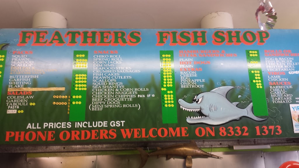 Feathers Fish Shop | store | 550 Greenhill Rd, Hazelwood Park SA 5066, Australia | 0883321373 OR +61 8 8332 1373