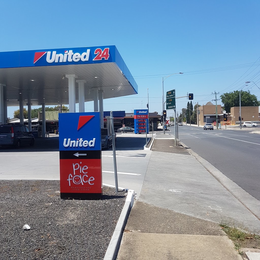 United (Pie Face) | gas station | 302-306 Aberdeen St, Manifold Heights VIC 3218, Australia | 0388130146 OR +61 3 8813 0146