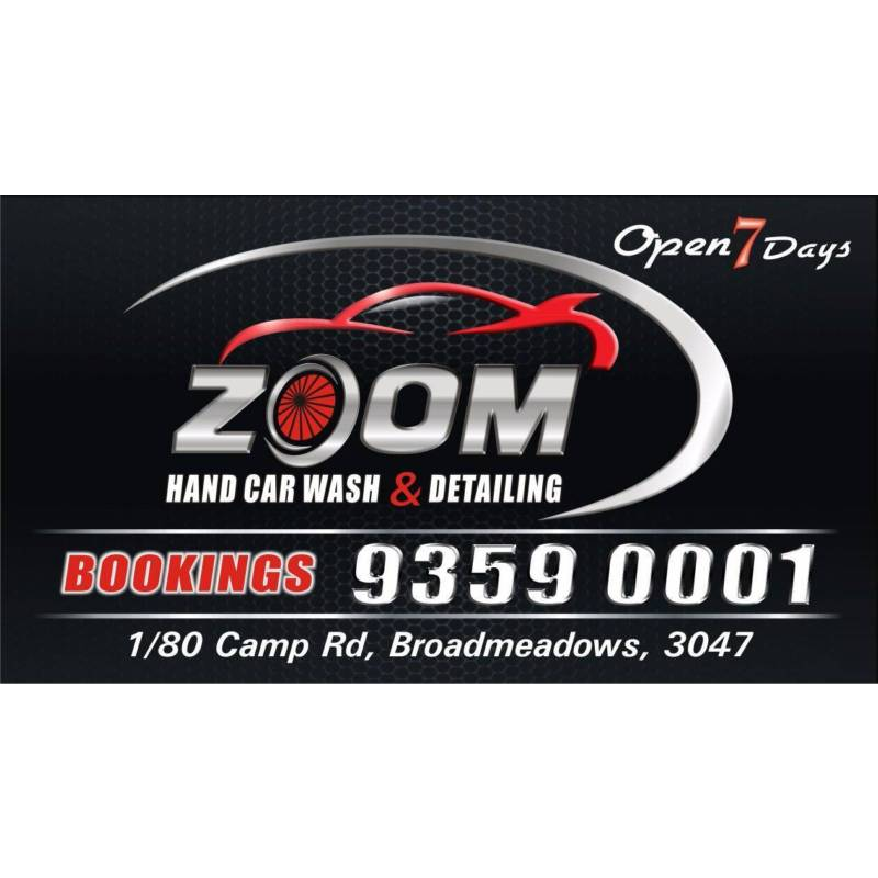 Zoom Hand CarWash & Detailing Café | car wash | 80 Camp Rd, Broadmeadows VIC 3047, Australia | 0393590001 OR +61 3 9359 0001