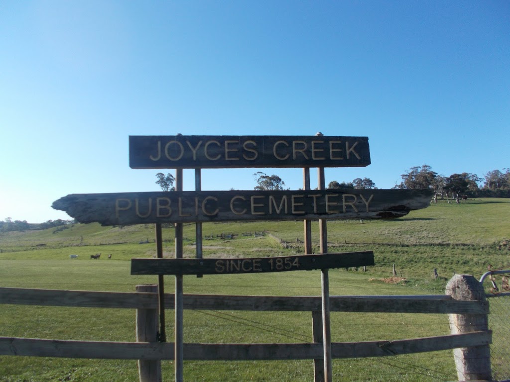 Joyces Creek Public Cemetery | cemetery | Unnamed Road, Joyces Creek VIC 3364, Australia