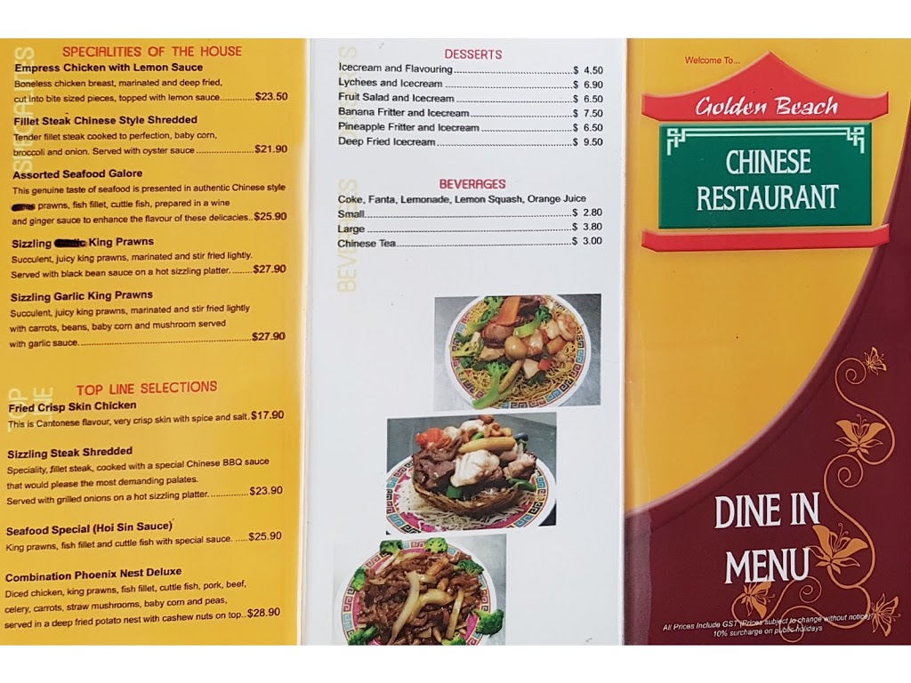 Golden Beach Chinese Restaurant | 60 Landsborough Parade, Golden Beach QLD 4551, Australia | Phone: (07) 5492 3401