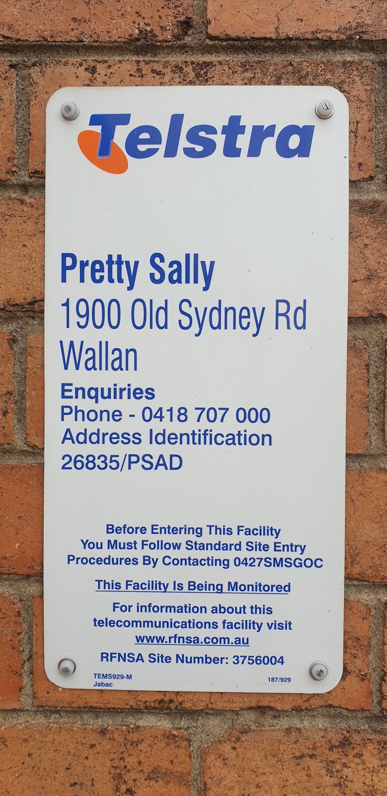 Telstra Tower - Pretty Sally | 1900 Old Sydney Rd, Wallan VIC 3756, Australia | Phone: 0418 707 000