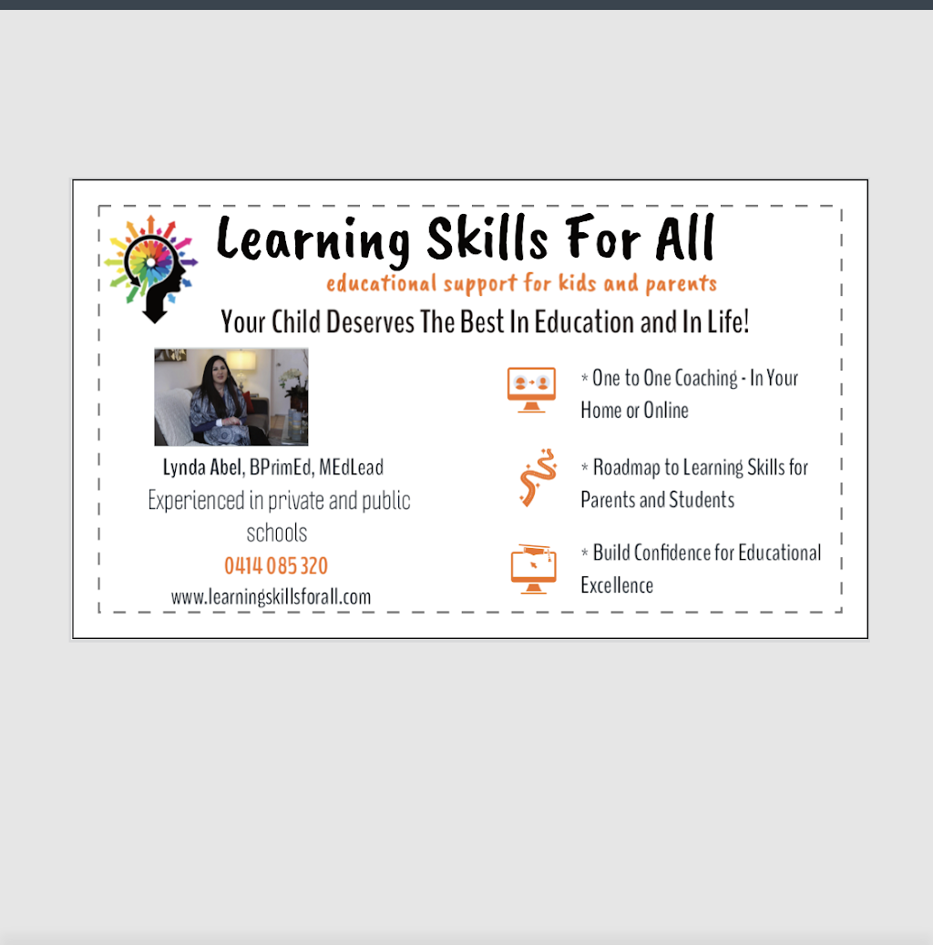 learningskillsforall | 47 Chaleyer St, Rose Bay NSW 2029, Australia | Phone: 0414 085 320