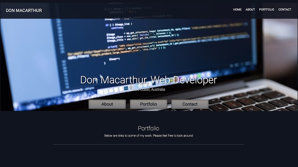 Don Macarthur Web Development | 21 Cozens Way, Highland Park QLD 4211, Australia | Phone: 0415 339 496