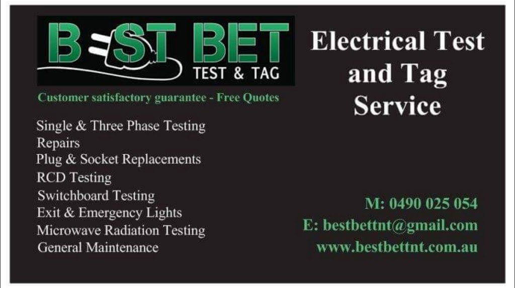 Best Bet Test and Tag | Middle Rd, Maribyrnong VIC 3037, Australia | Phone: 0490 025 054