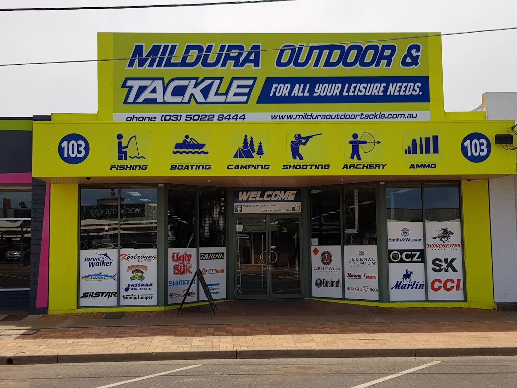 Mildura Outdoor & Tackle | store | 103 Lime Ave, Mildura VIC 3500, Australia | 0350228444 OR +61 3 5022 8444
