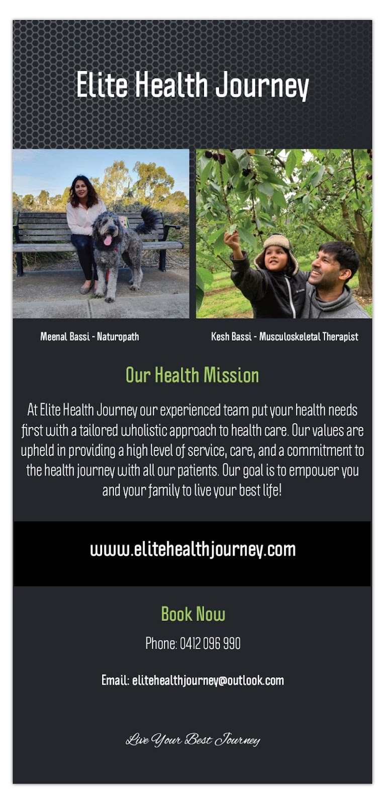 Elite Health Journey | health | 49 Manny Paul Cct, Burnside Heights VIC 3023, Australia | 0412096990 OR +61 412 096 990