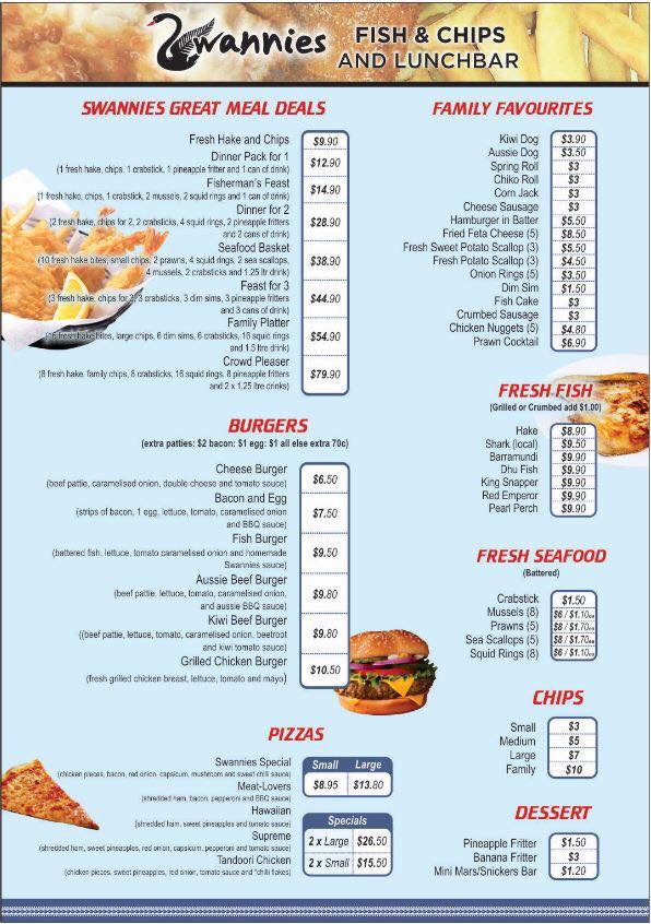 Swannies Fish & Chips | cafe | 2/21 Dance Dr, Middle Swan WA 6056, Australia | 0892744777 OR +61 8 9274 4777