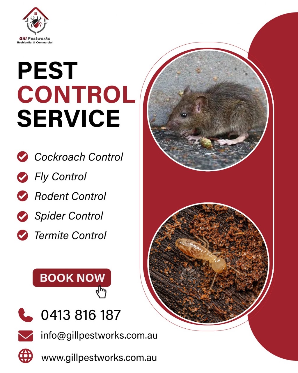Gill pestworks | Kaduna Dr, Officer South VIC 3809, Australia | Phone: 0452 176 187