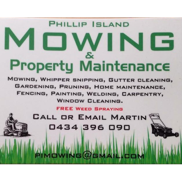 Phillip Island Mowing & Property Maintenance | plumber | 34 McKenzie Rd, Cowes VIC 3922, Australia | 0434396090 OR +61 434 396 090