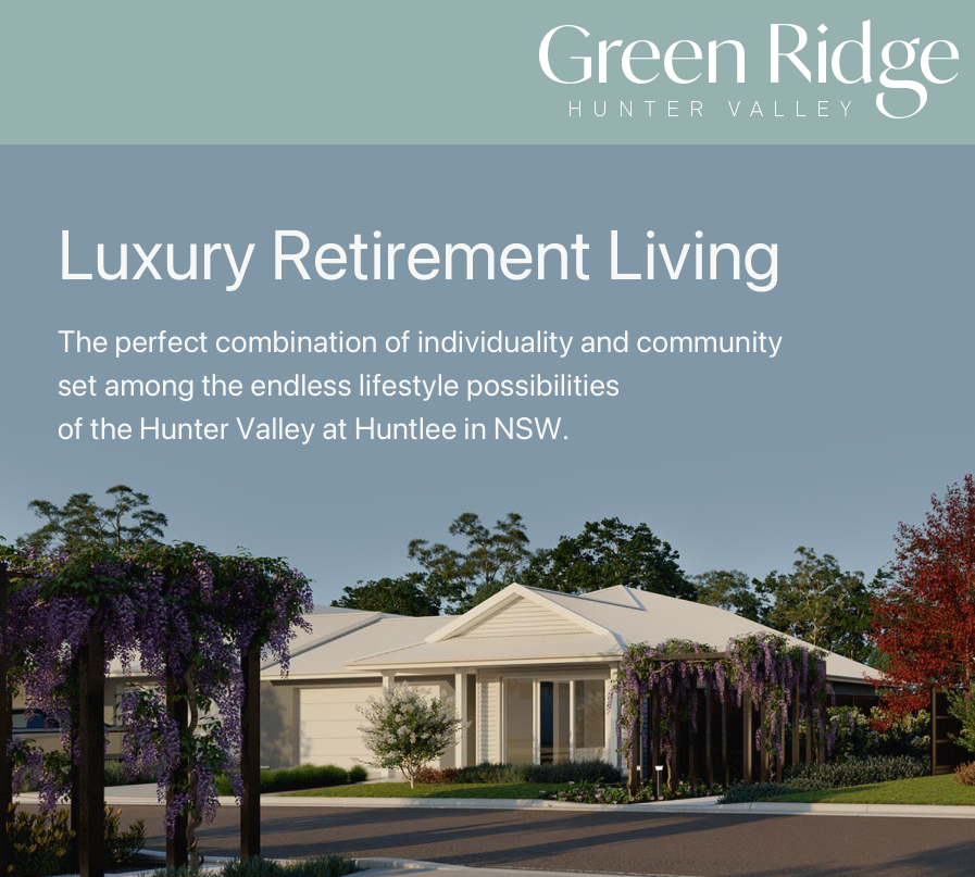 Green Ridge Hunter Valley | 97 Kesterton Rise, North Rothbury NSW 2335, Australia | Phone: 1300 381 556
