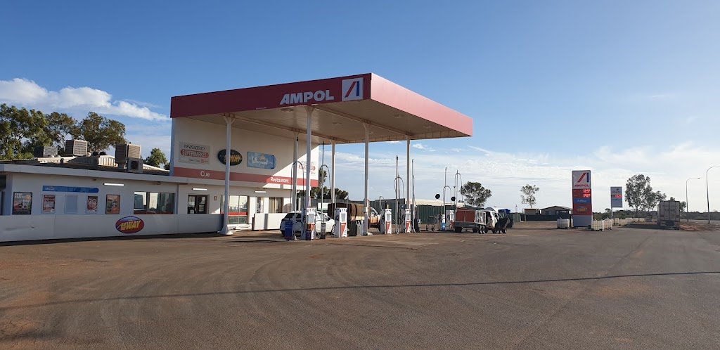 Ampol Cue Roadhouse | gas station | Cnr Austin &, Marshall St, Cue WA 6640, Australia | 0899631218 OR +61 8 9963 1218