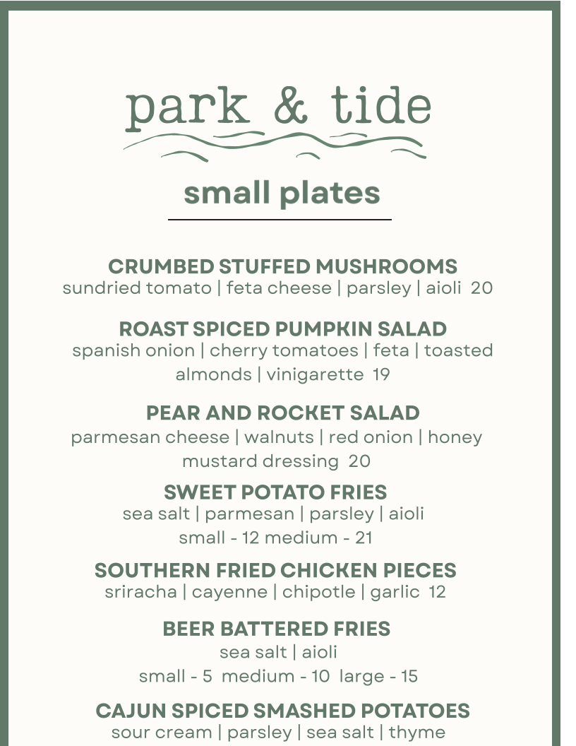Park and Tide | 2A Station St, Stanwell Park NSW 2508, Australia | Phone: 0431 520 812