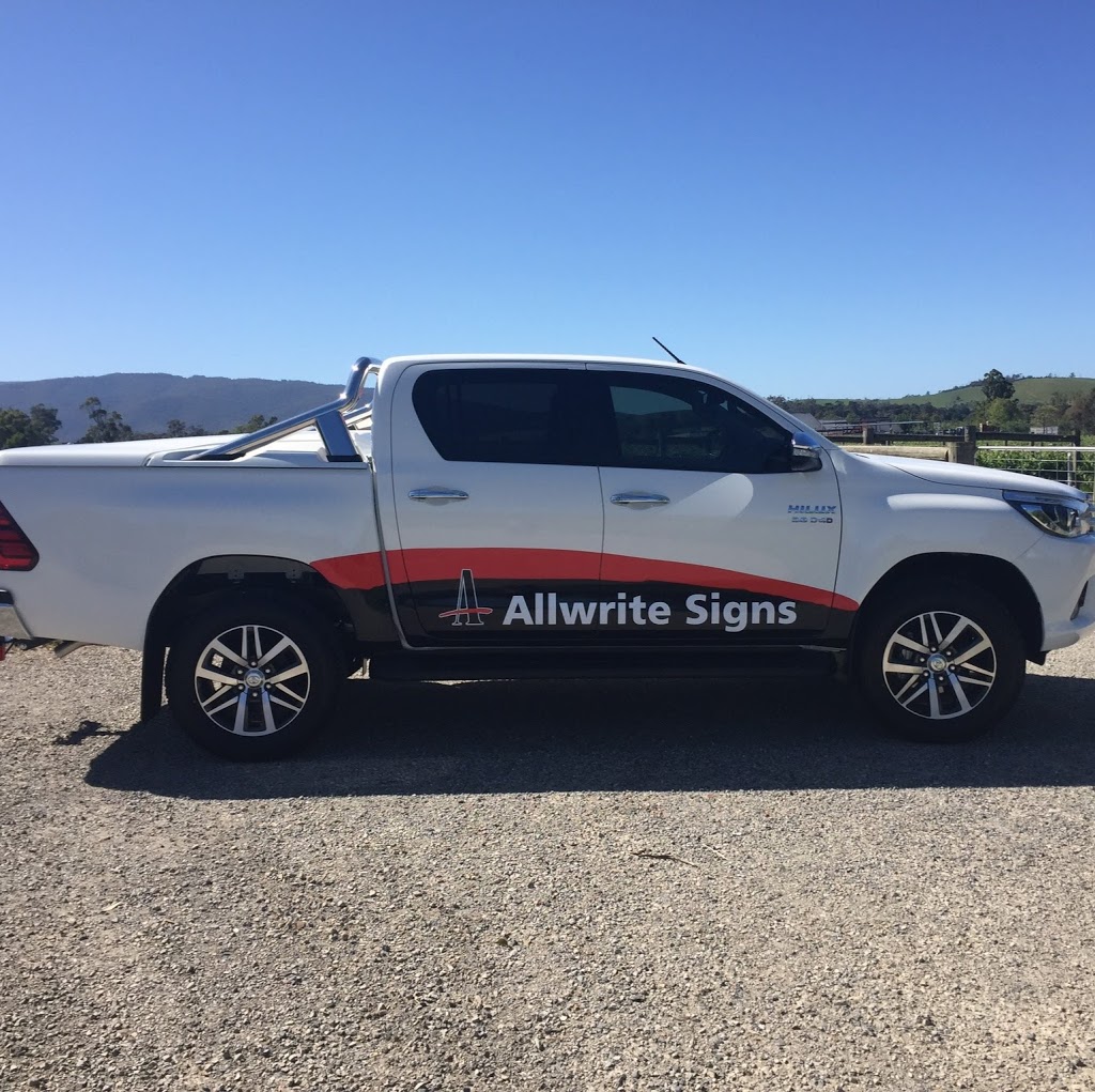 Allwrite Signs | 18 Mountain Dr, Mooroolbark VIC 3138, Australia | Phone: (03) 9728 5494