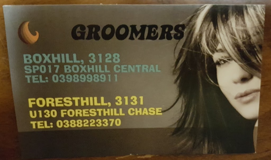 GROOMERS | hair care | Forest Hill Chase Shopping Centre, Forest Hill VIC 3131, Australia | 0388223370 OR +61 3 8822 3370